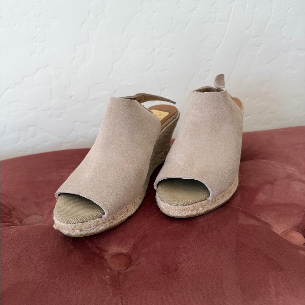Kanna Beige Espadrille Wedges